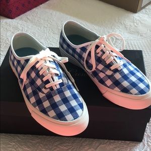 Gingham JCrew x Vans